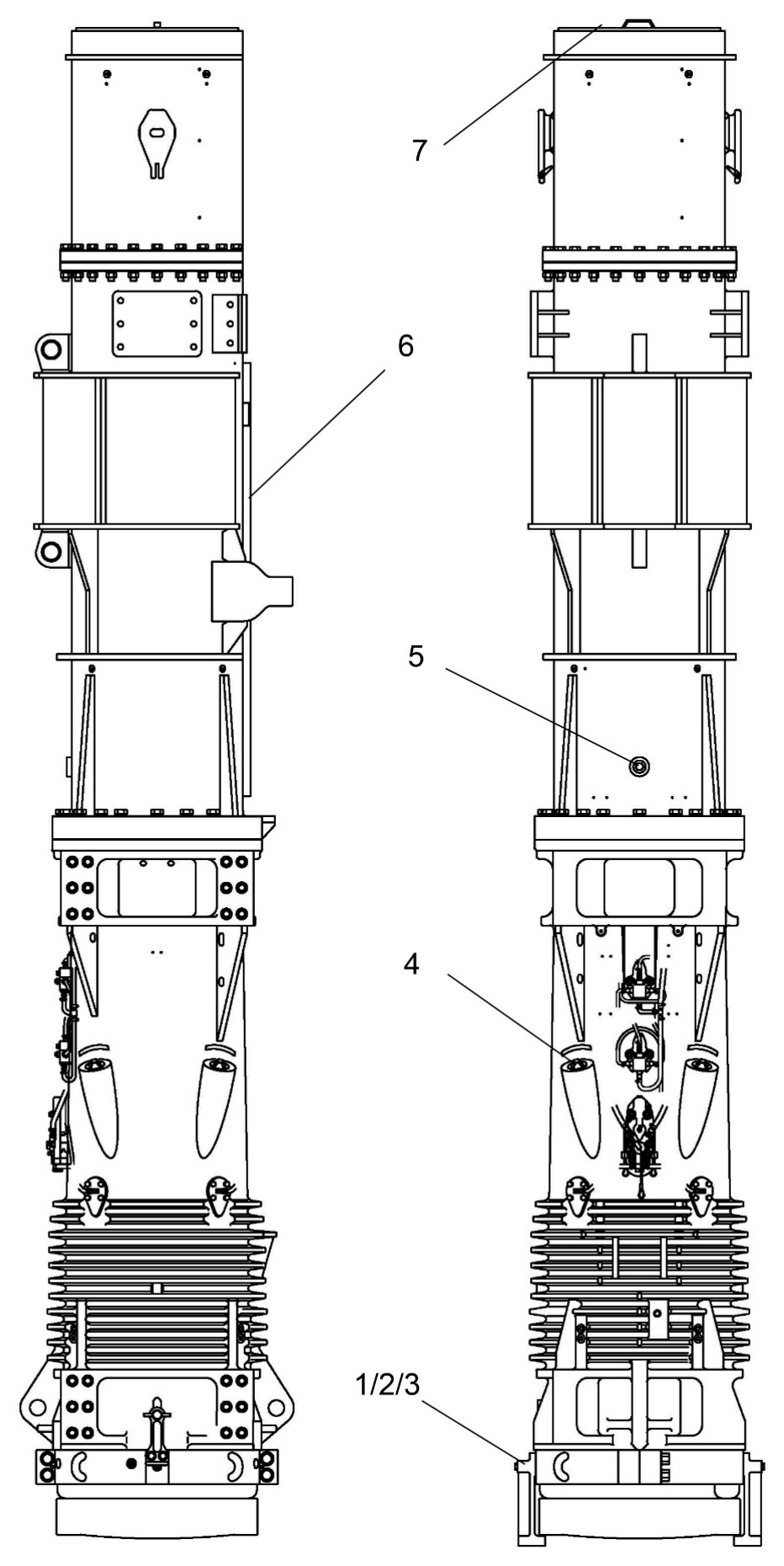 D180 Transport Protection Kit exploded schematic